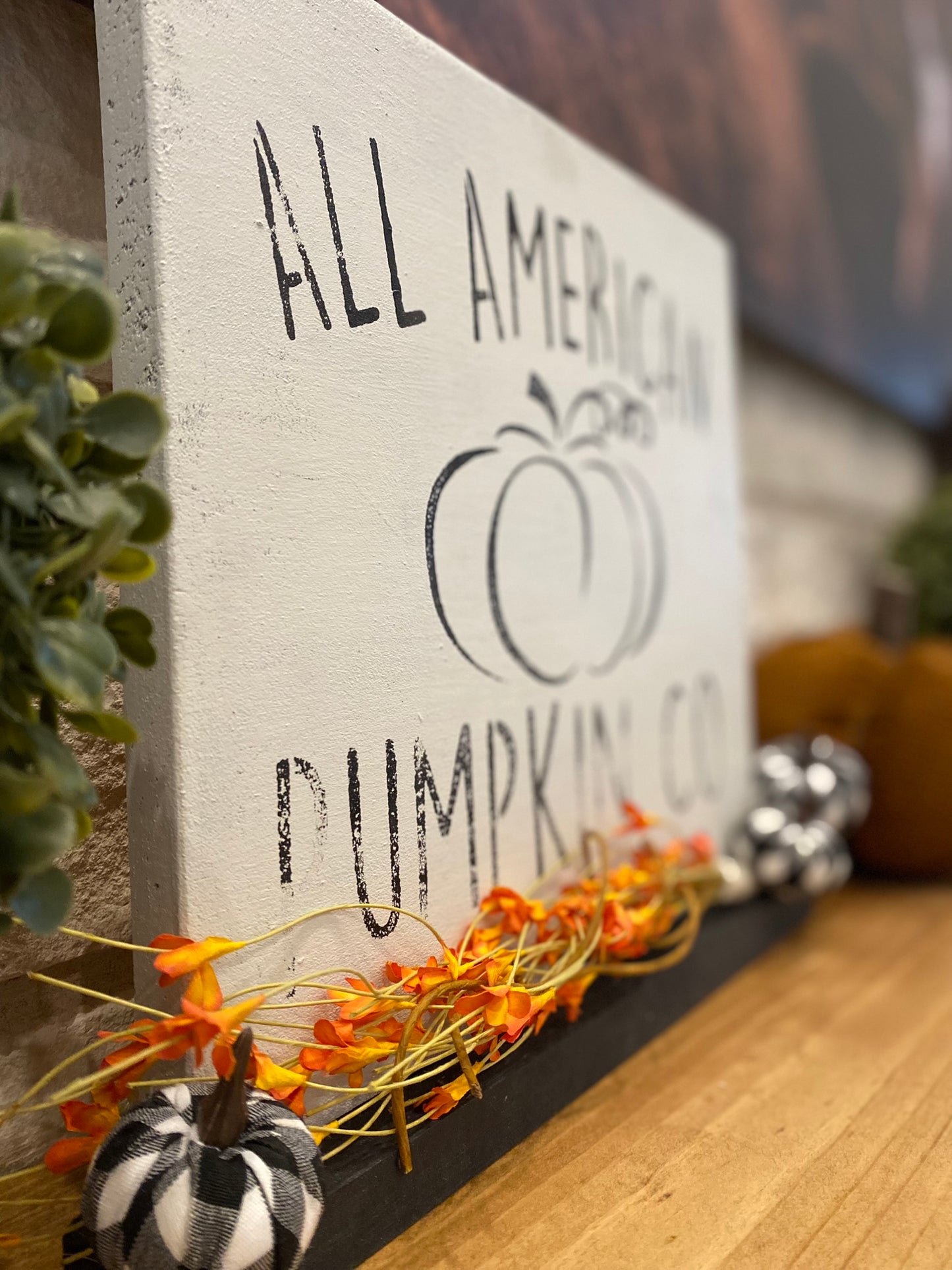 All American Pumpkin Co sign