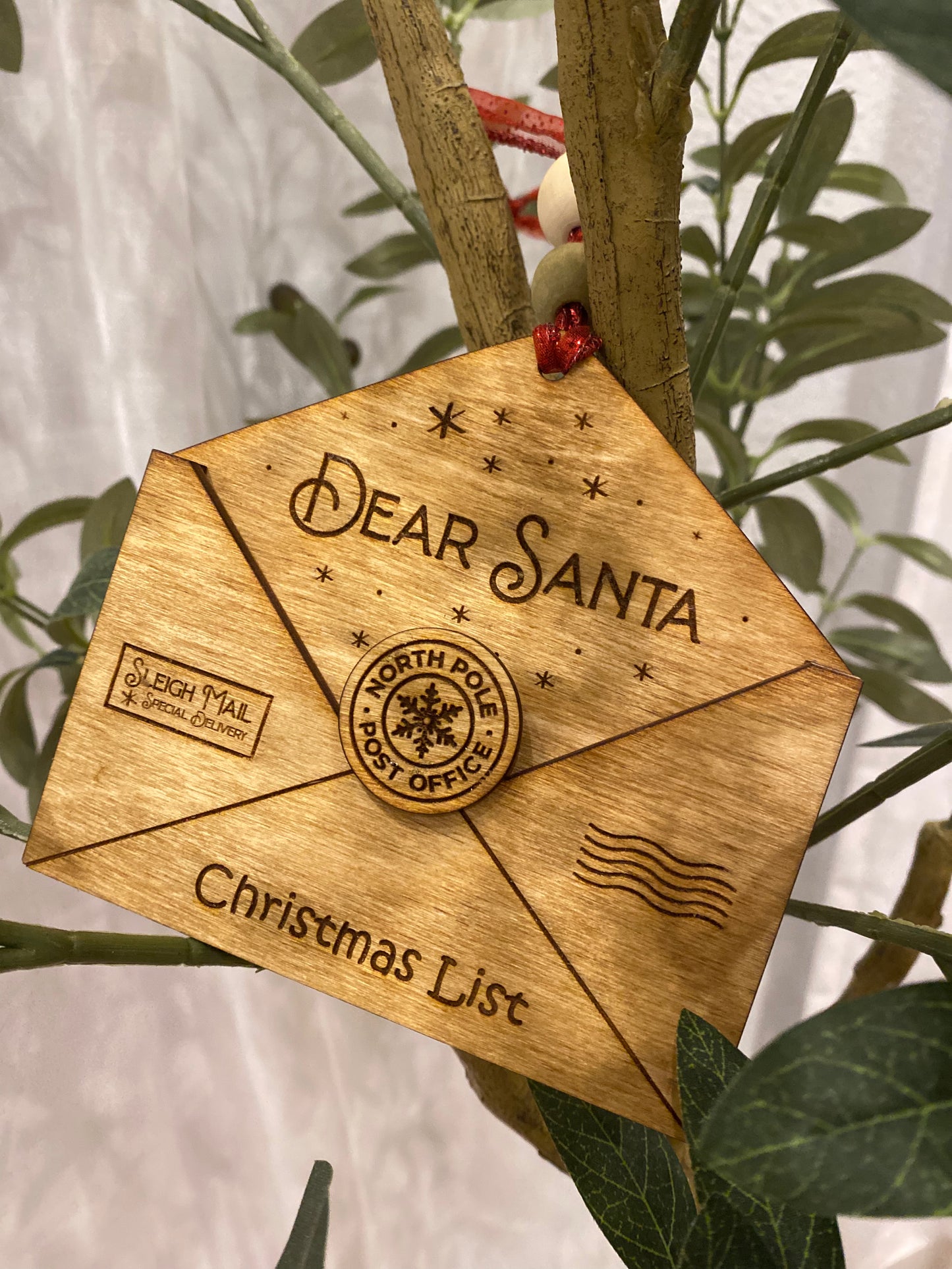 Santa Letter 3D Ornament