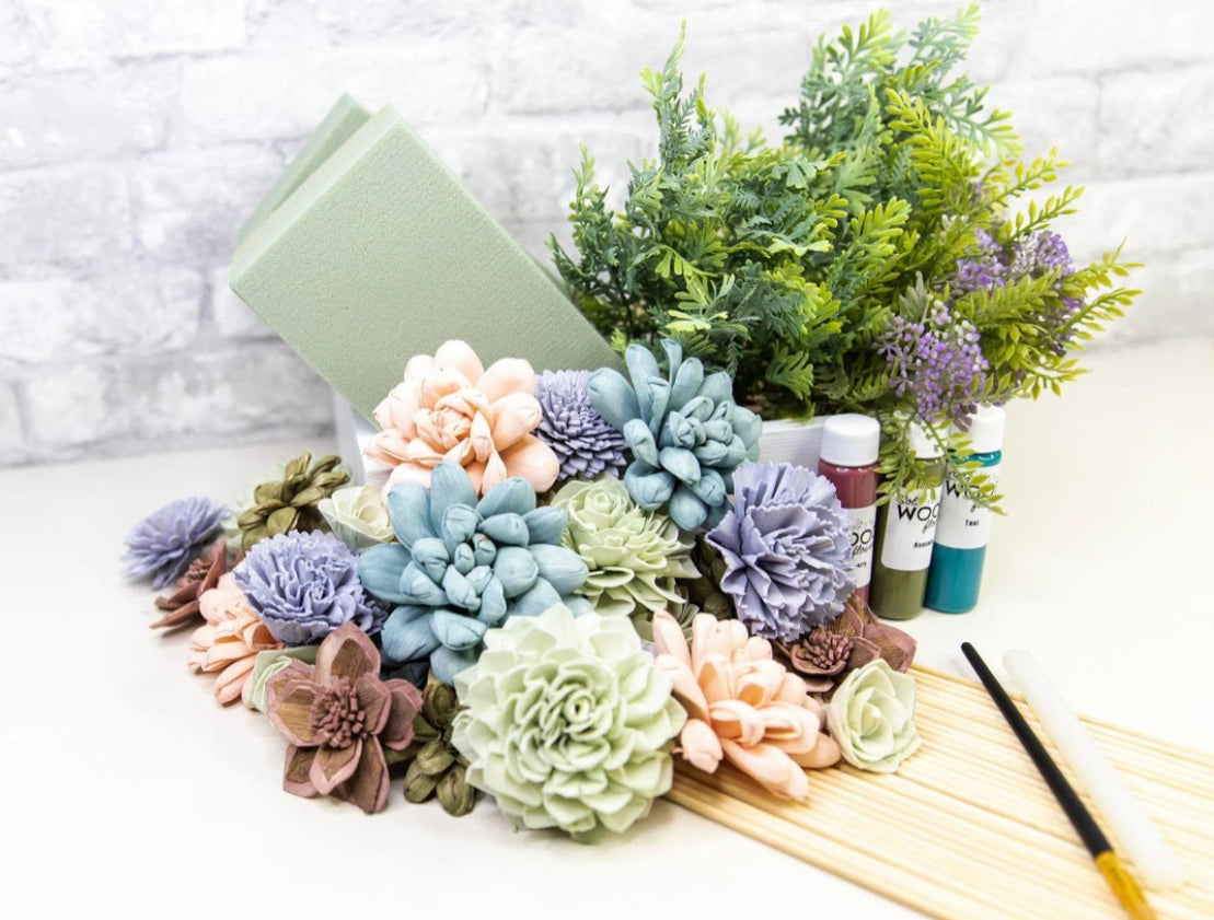 Sola flower - succulent centerpiece