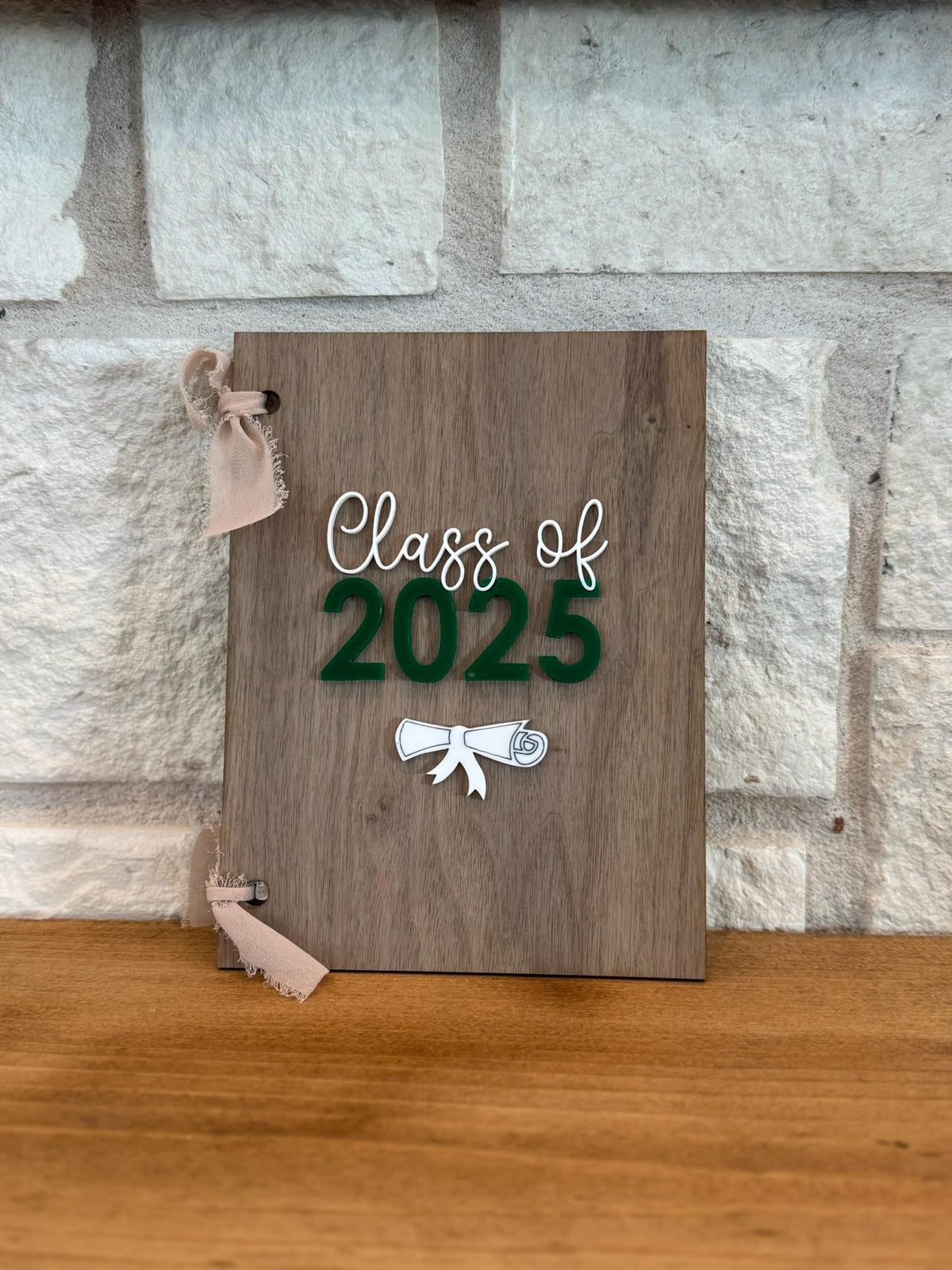 Personalized Class of 2025 Graduation Card Keeper, Wooden Keepsake