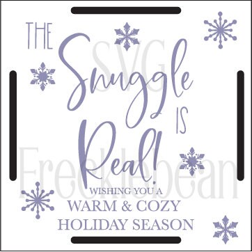 Snuggle is Real Blanket Tag SVG, Realtor Gift (Digital Download)