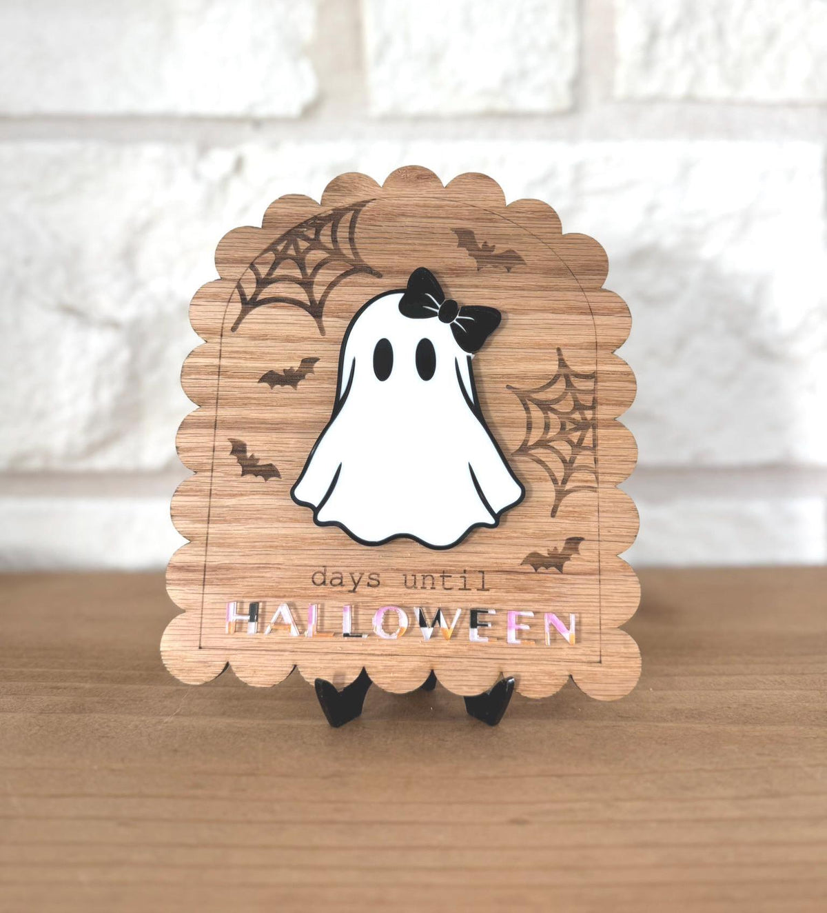 Halloween Countdown Dry Erase Ghost Sign Acrylic Write-On Days Until Halloween Decor Spooky Cute Fall Home Decor