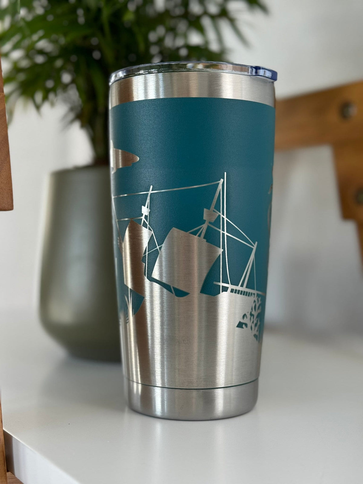 Pirate Kraken 20oz Tumbler | Engraved Nautical Ocean Mug