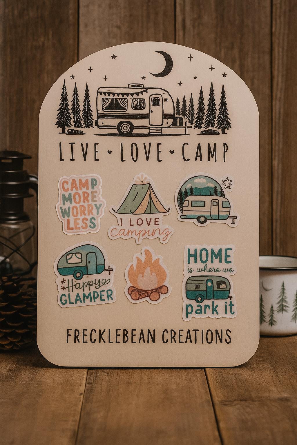 RV Camper Decor Sign Acrylic Adventure Board