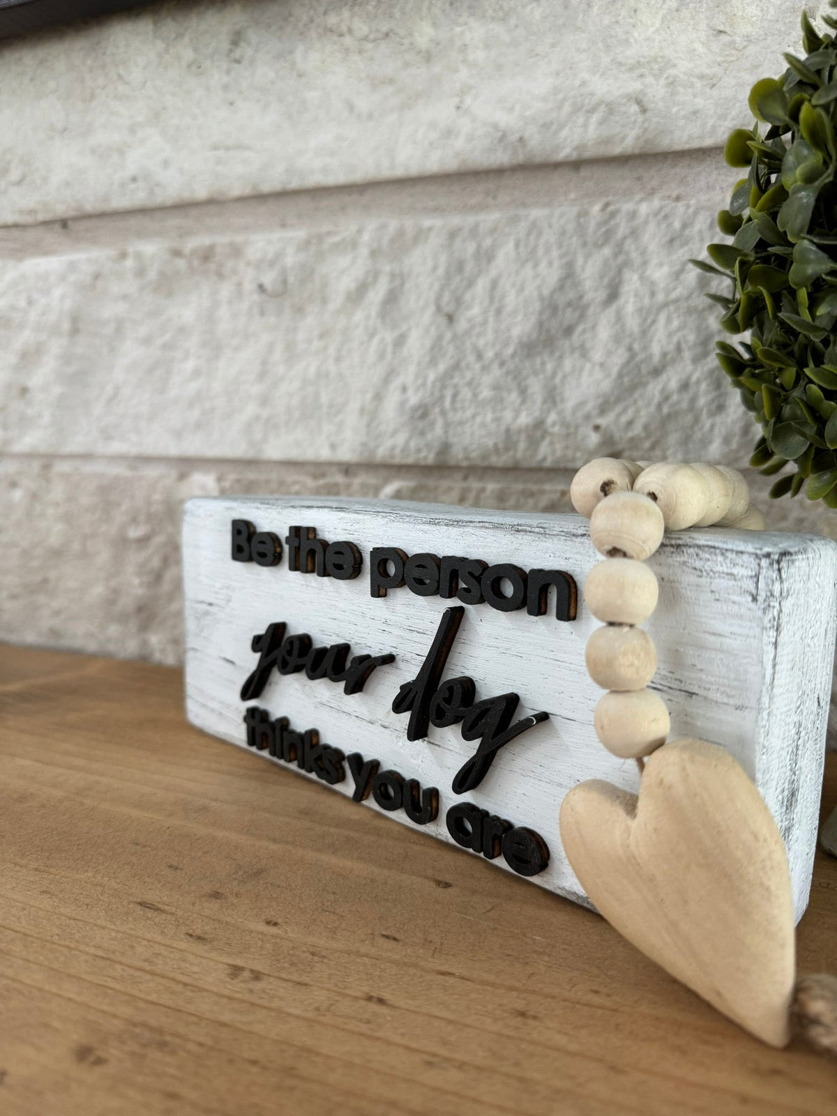 Dog Lover Shelf Sitter Sign, Laser Cut 3D Pet Decor