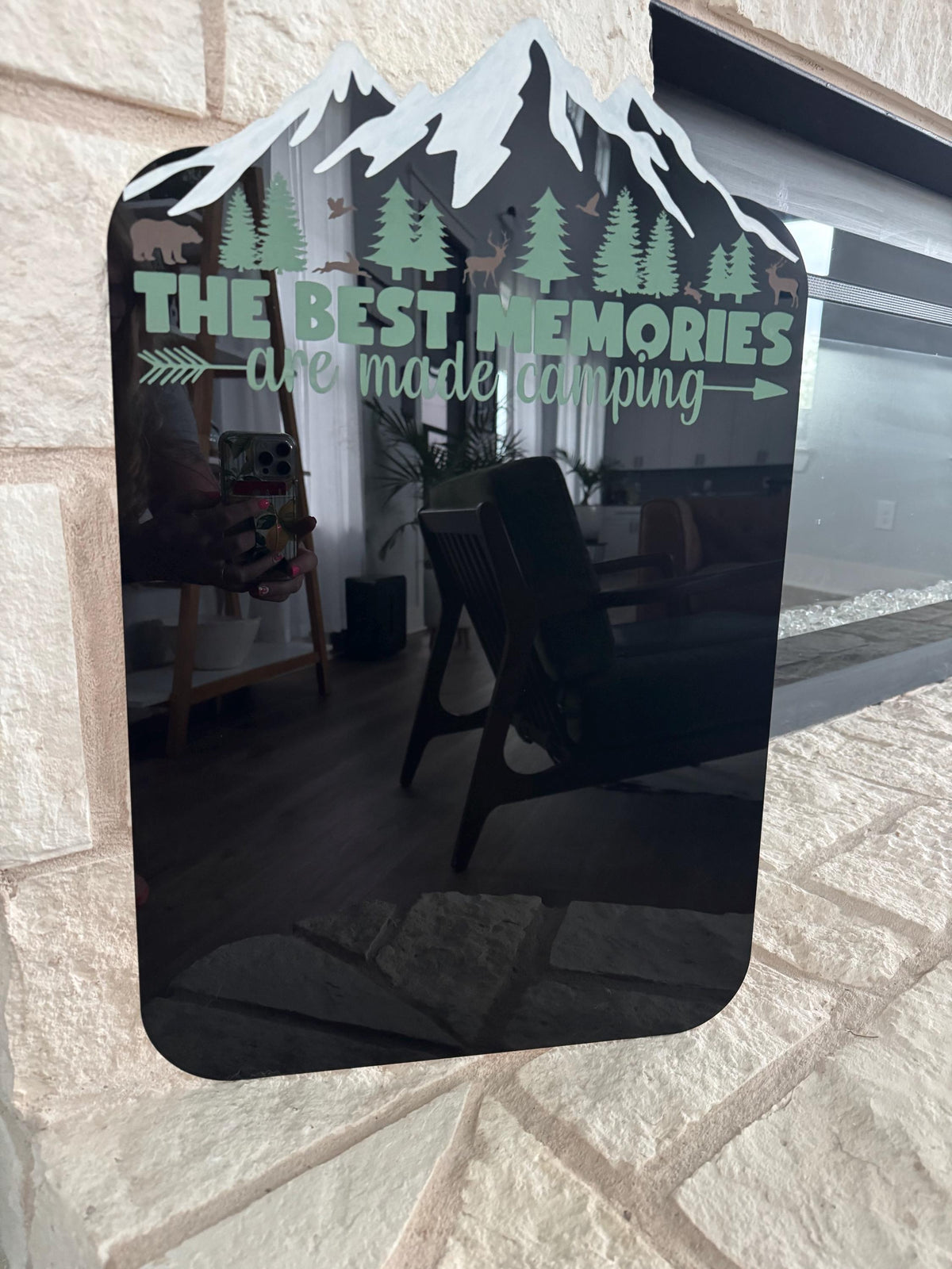 Hand-Painted Acrylic Adventure Sticker Board RV Camper Decor Travel Vacation Stickers