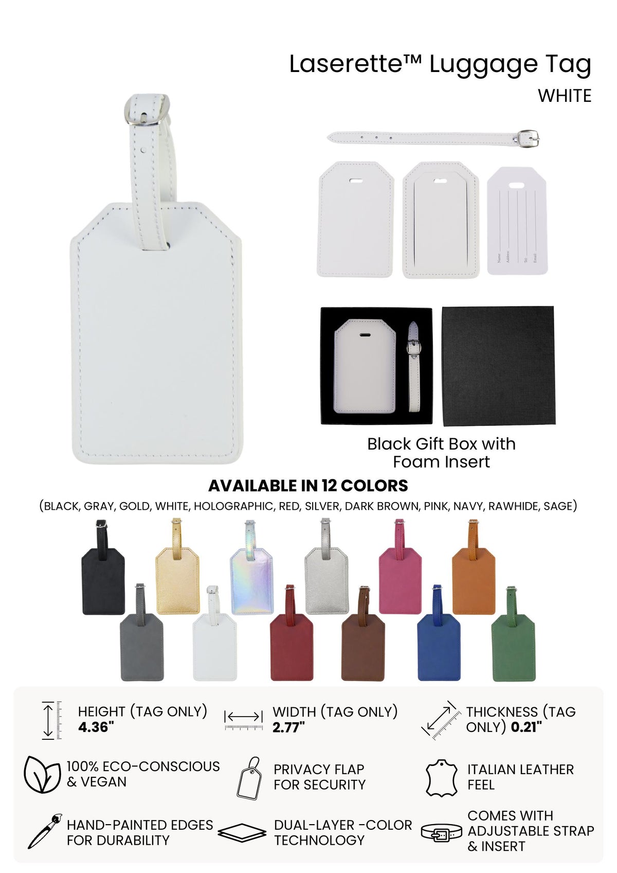 See You Somewhere Luggage Tag: Vacation Travel Bag Identifier