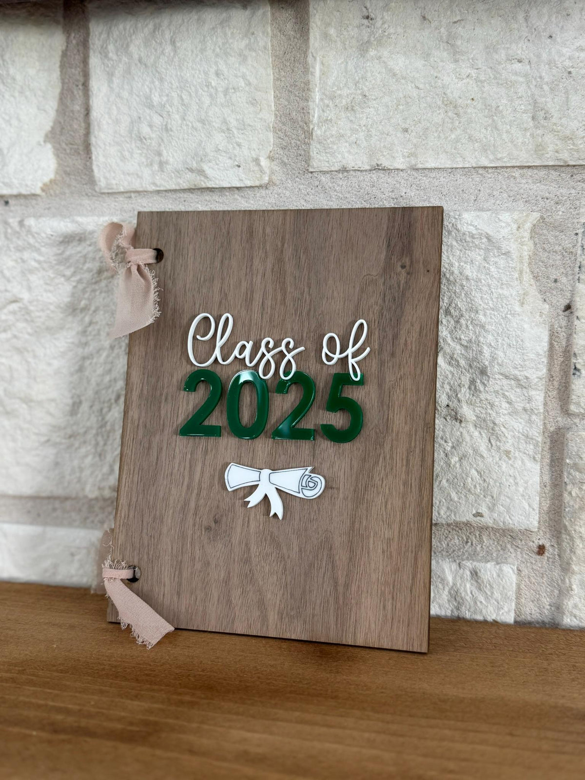 Personalized Class of 2025 Graduation Card Keeper, Wooden Keepsake