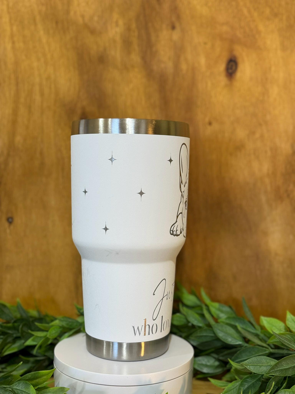 Engraved French Bulldog Tumbler, Dog Mom Gift, 40oz Insulated Cup