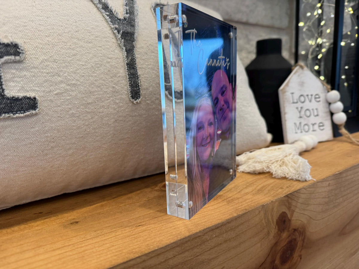 Acrylic Picture Frame Engraved acrylic photo Frame Personalized Photo Display
