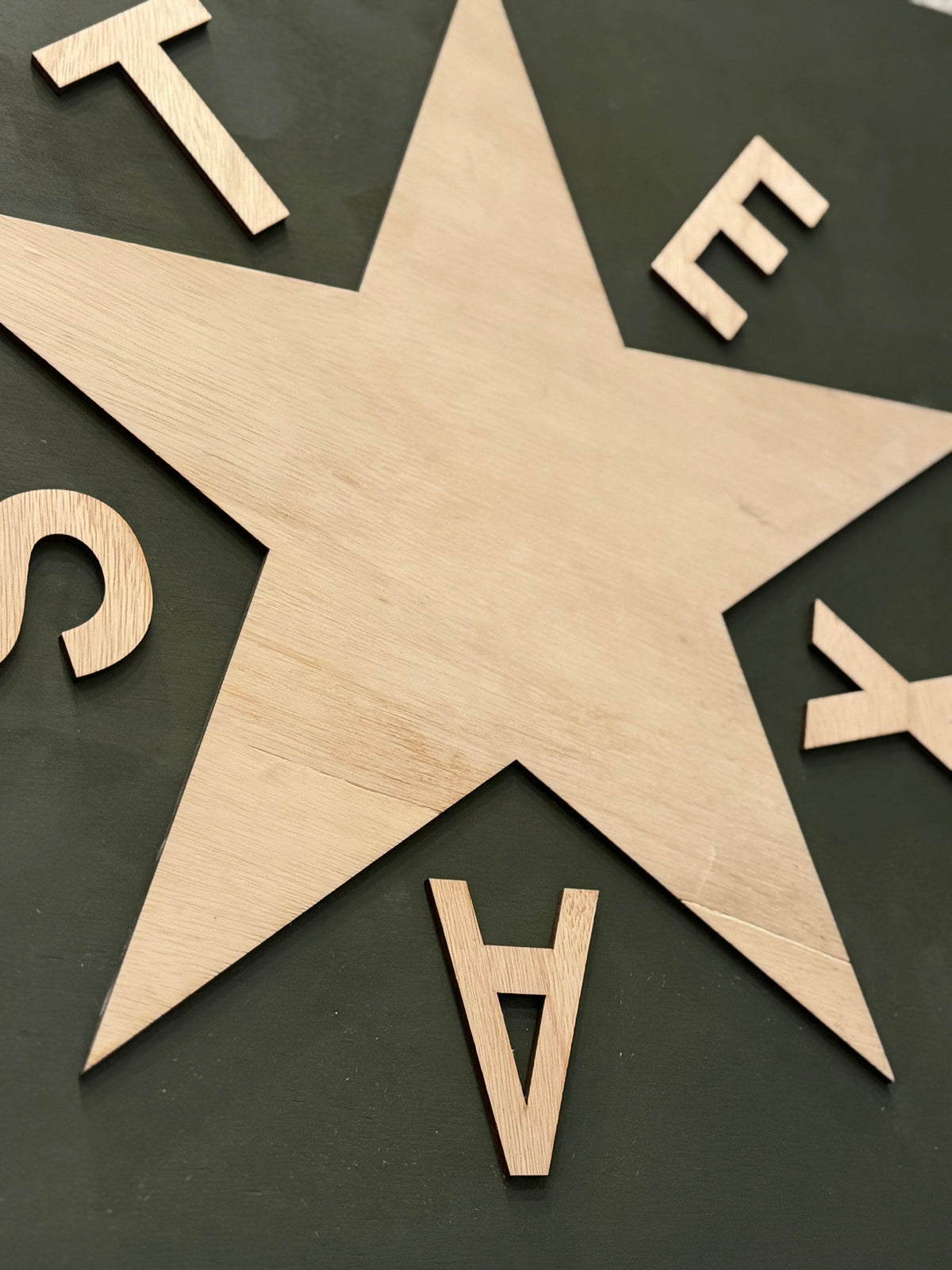 Texas Star Sign SVG, Custom Decor Cut Files (Digital Download)