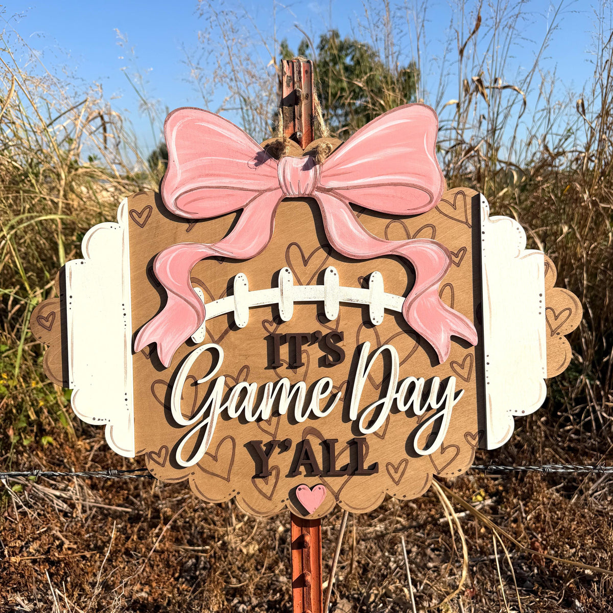 DIY Football Door Hanger Kit: Unfinished Birch Plywood, Paint Party Craft Blank