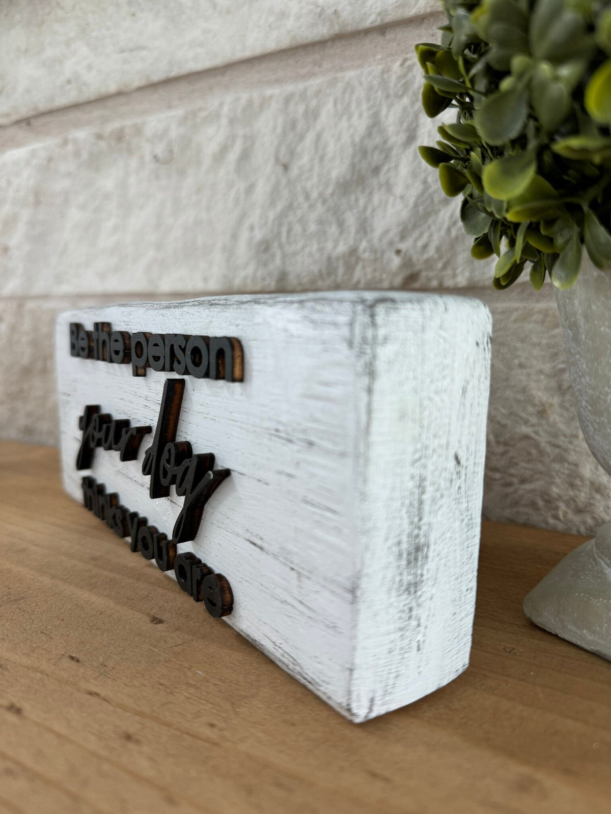 Dog Lover Shelf Sitter Sign, Laser Cut 3D Pet Decor
