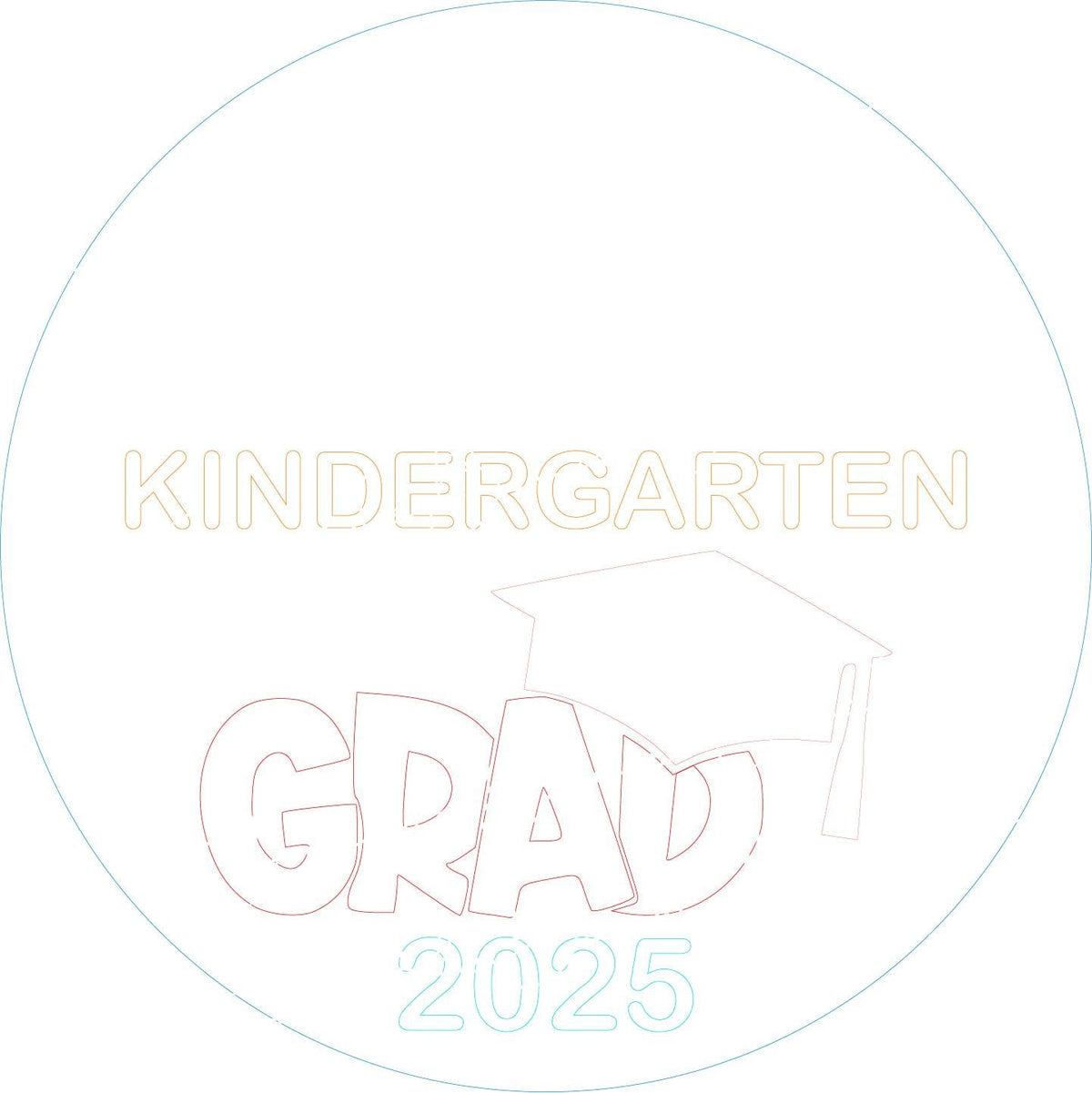 Personalized Graduation Sign, Kindergarten Photo Prop (SVG)