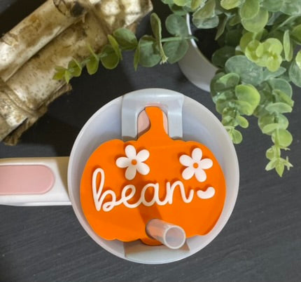 Pumpkin Stanley Acrylic topper