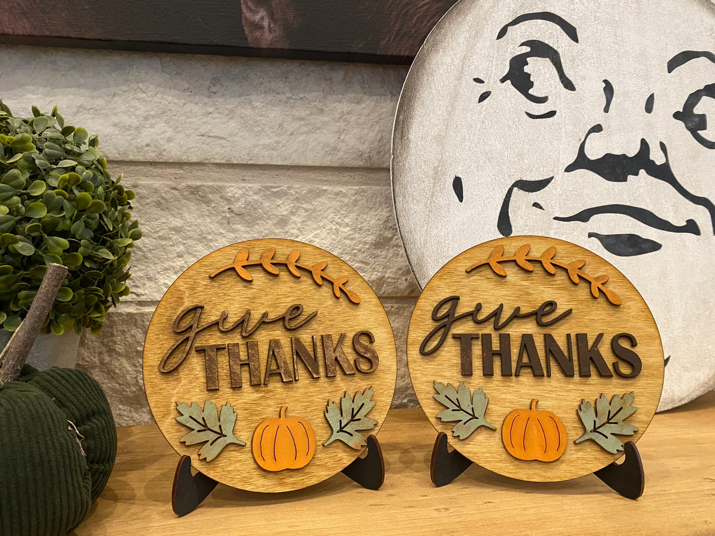 Give Thanks 6" sign