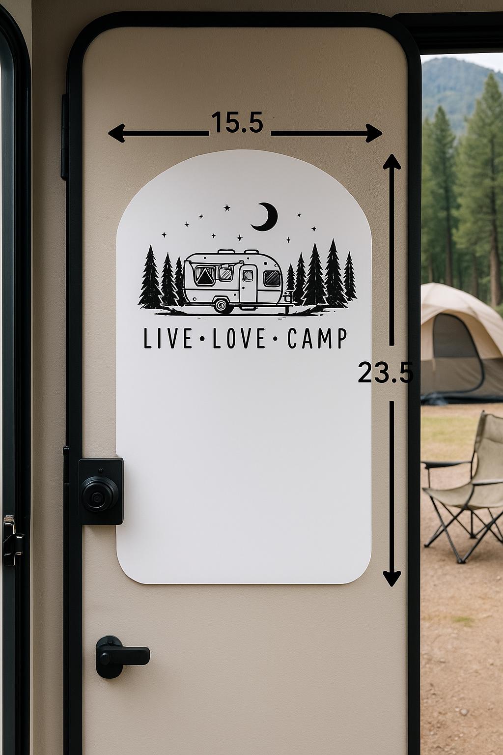 RV Camper Decor Sign Acrylic Adventure Board