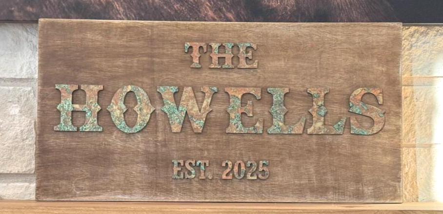 Custom Family Name Sign Personalized Wedding Gift Rustic Wood Decor Western Style Sign