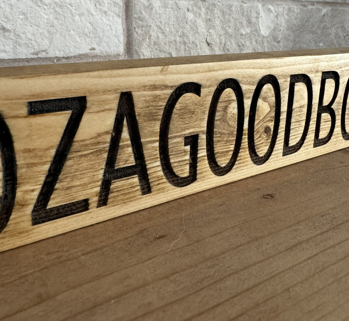 HOOZAGOODBOY Engraved Wood Sign, Funny Dog Decor, Dog Lover Gift, Groomer Decor, Pet Room Sign, New Puppy Gift, Good Boy Sign