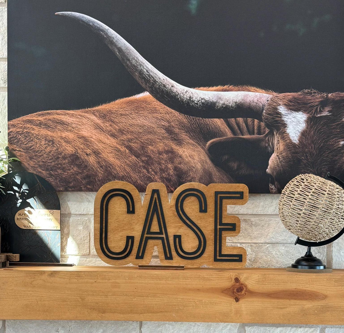 Personalized Wood Name Sign, Layered Rustic Nursery Decor