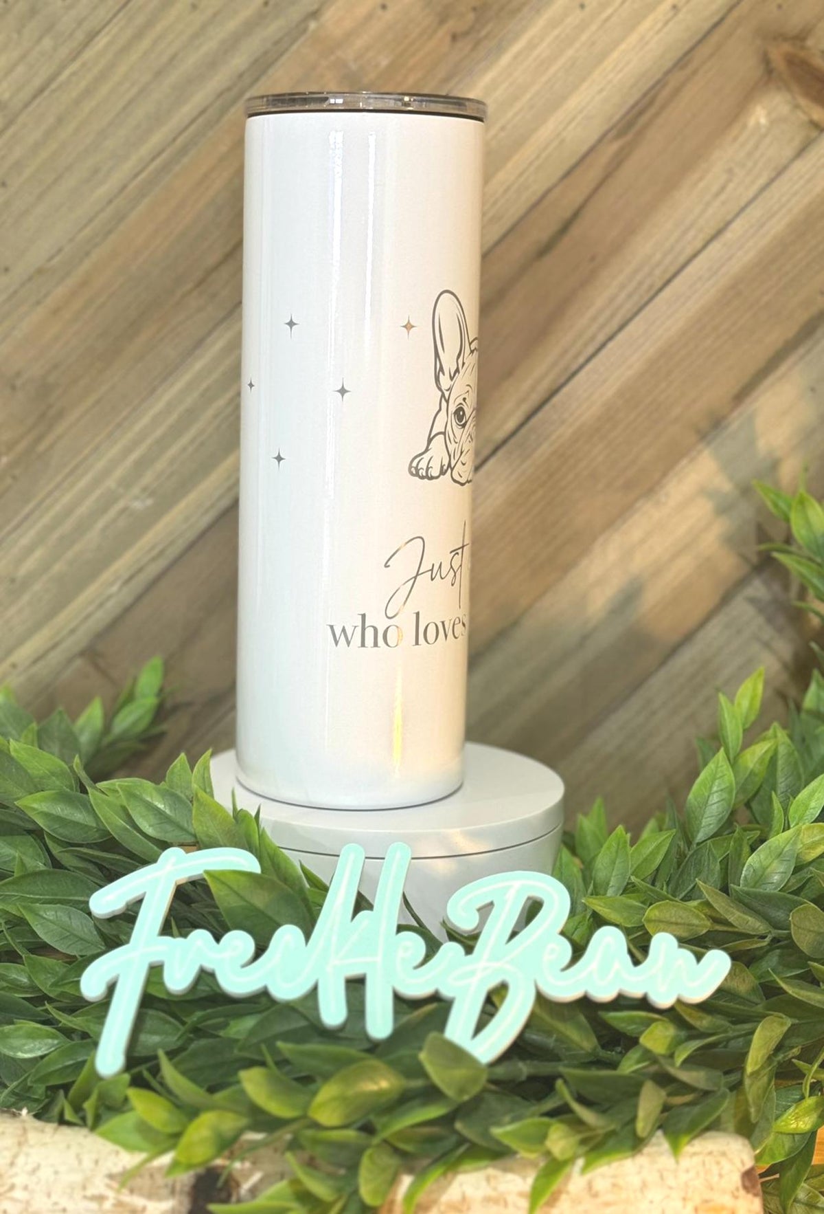 Personalized French Bulldog Tumbler, Dog Lover Gift, Stainless Steel Travel Mug
