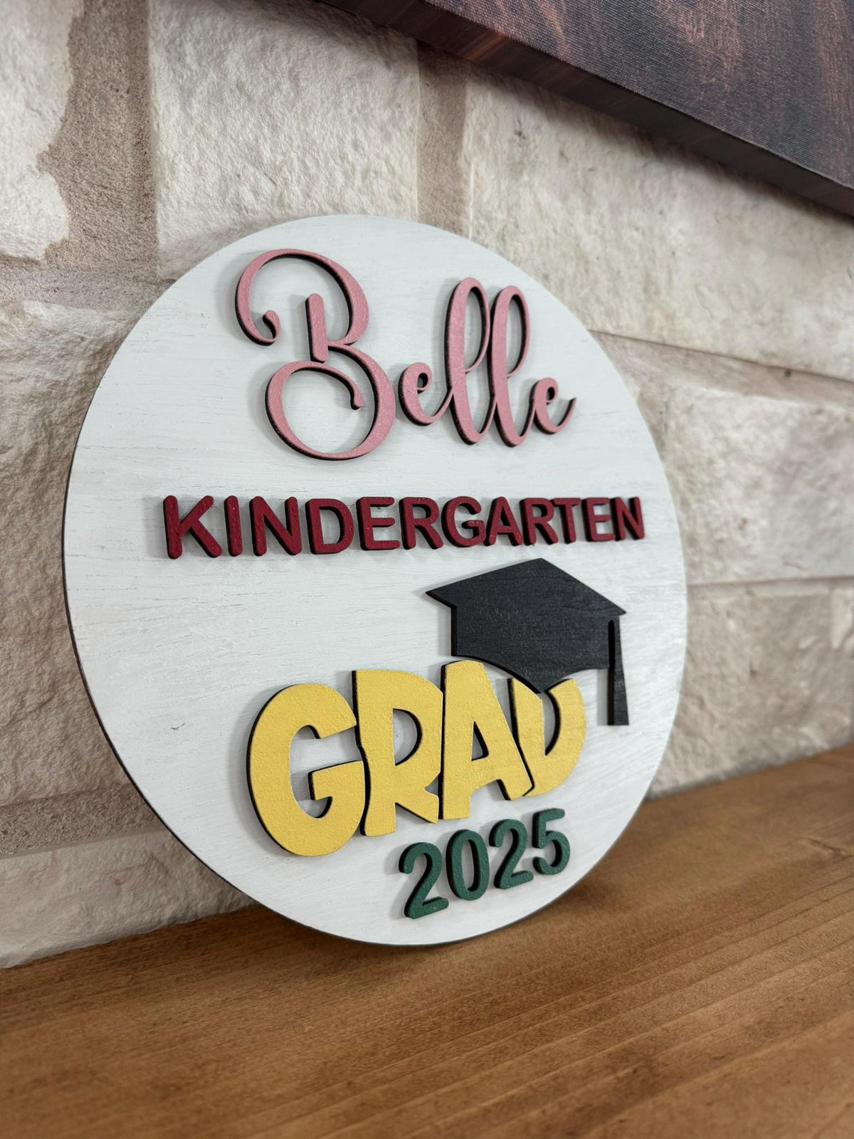Personalized Graduation Sign, Kindergarten Photo Prop (SVG)