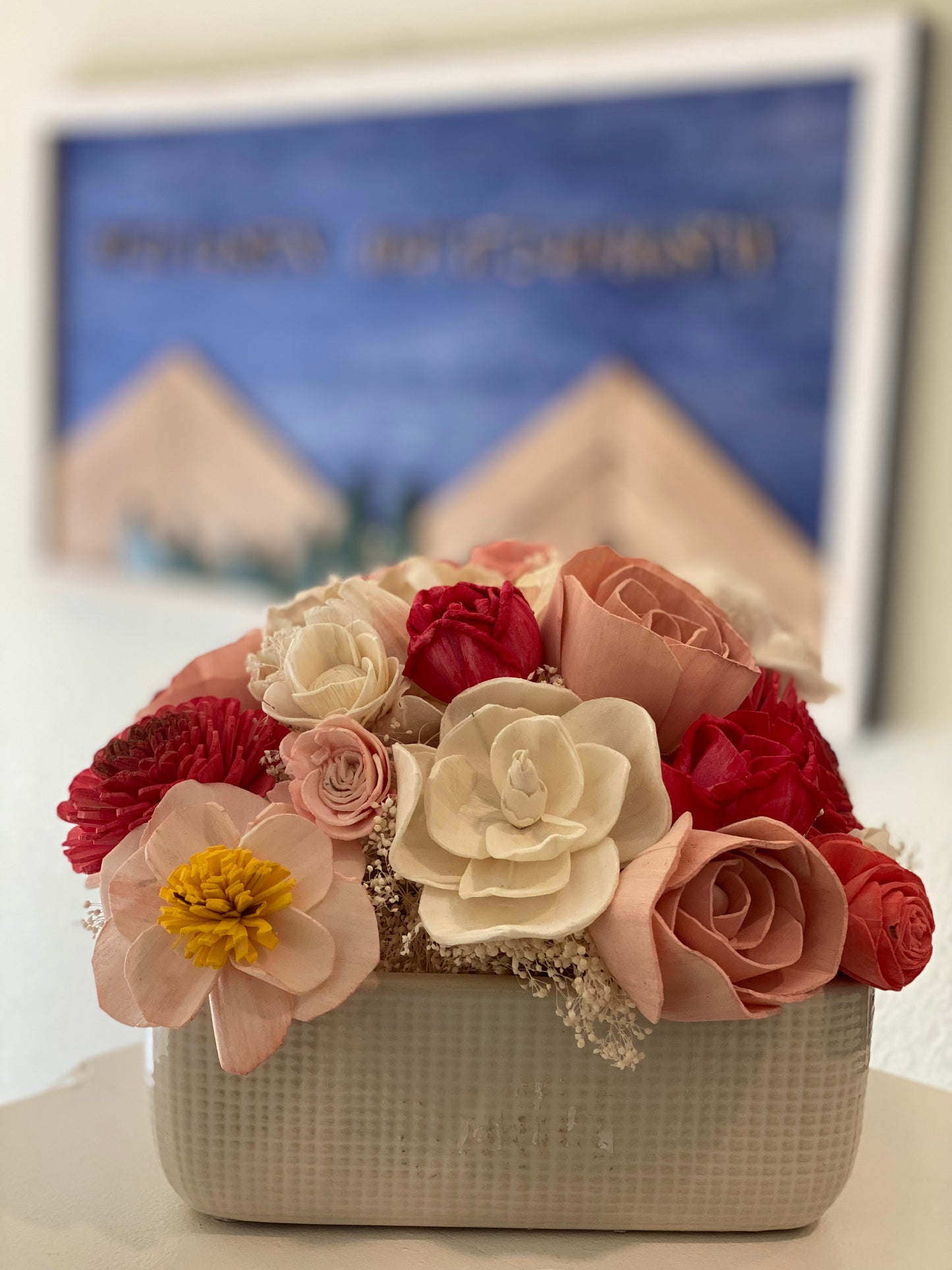 Sola Wood Flower arrangement